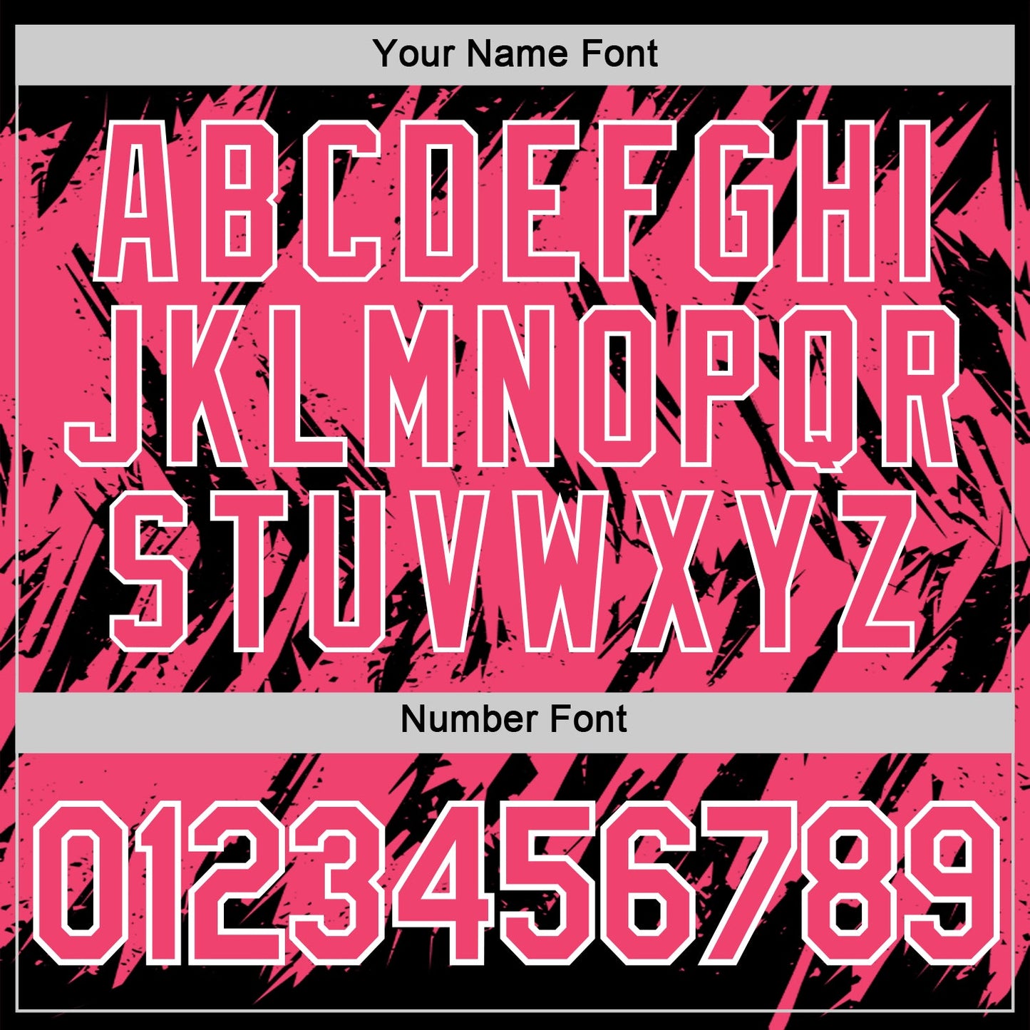 Custom Black Neon Pink-White Torn Sharp Brush Stroke Splatter Performance T-Shirt view 4