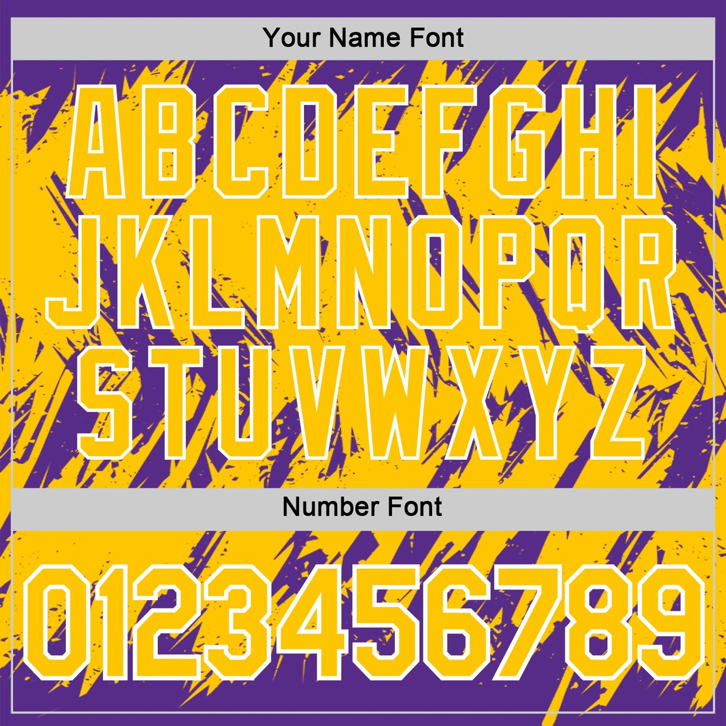Custom Purple Yellow-White Torn Sharp Brush Stroke Splatter Performance T-Shirt view 4