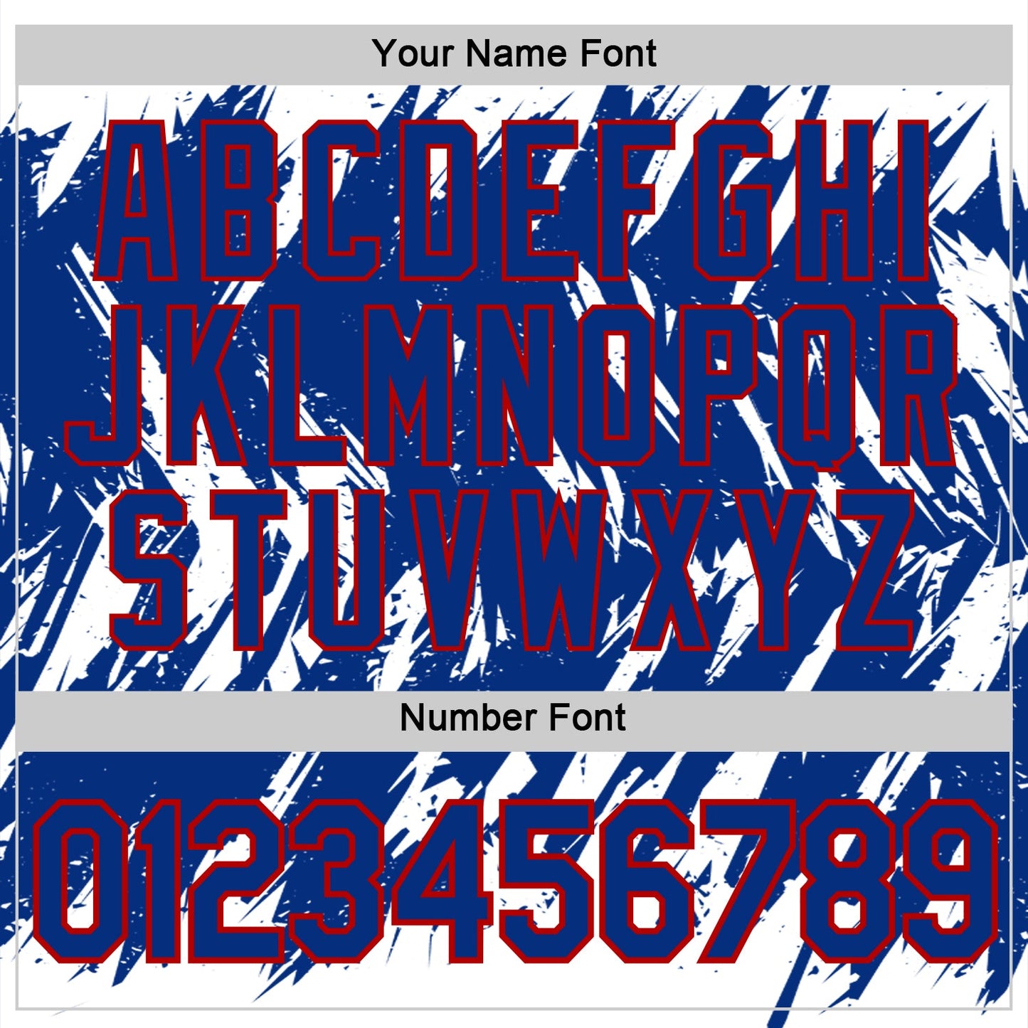 Custom White Royal-Red Torn Sharp Brush Stroke Splatter Performance T-Shirt view 4