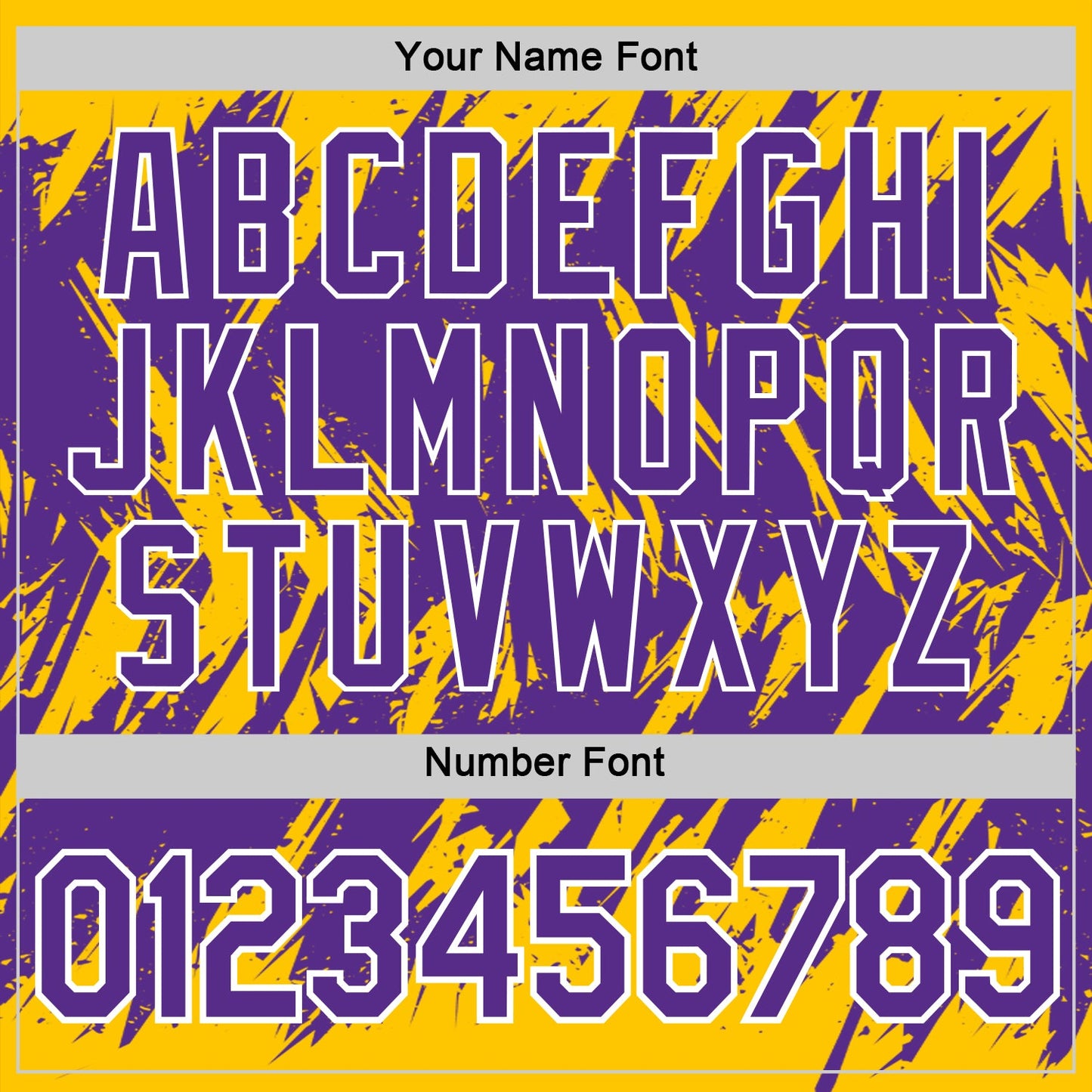 Custom Yellow Purple-White Torn Sharp Brush Stroke Splatter Performance T-Shirt view 4