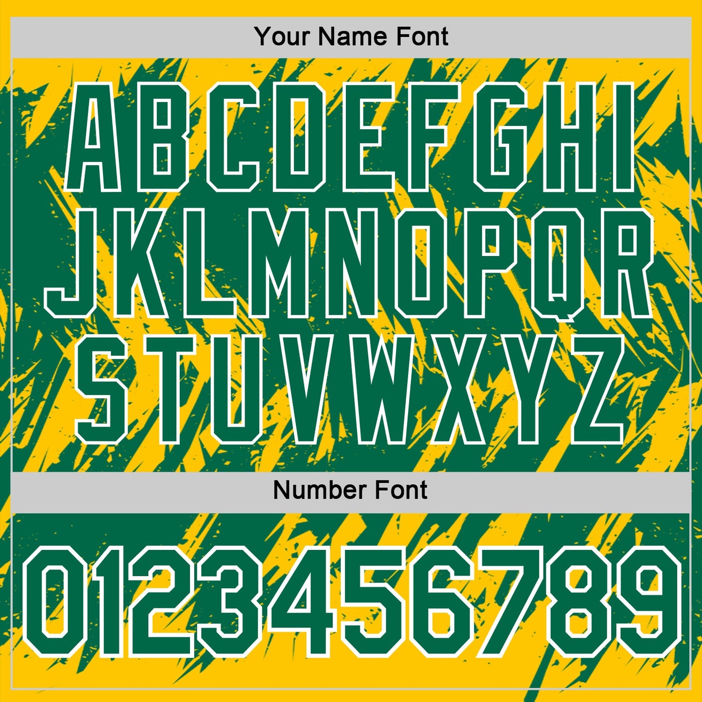 Custom Yellow Kelly Green-White Torn Sharp Brush Stroke Splatter Performance T-Shirt view 4