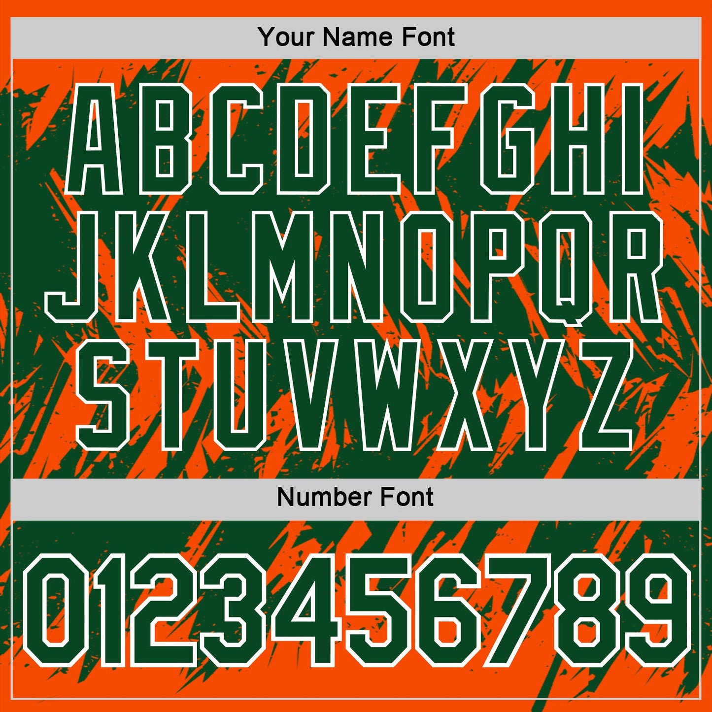 Custom Orange Green-White Torn Sharp Brush Stroke Splatter Performance T-Shirt view 4