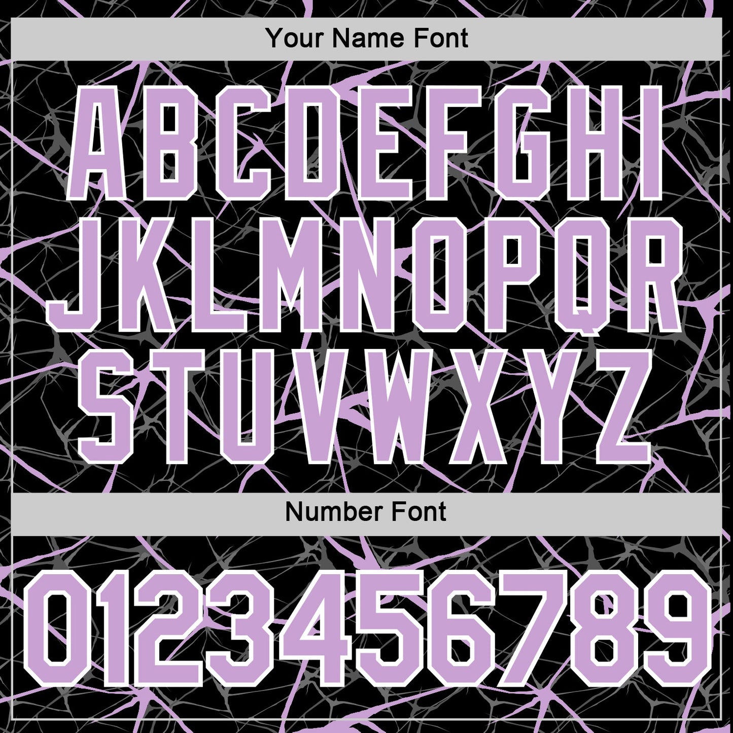 Custom Black Light Purple Gray-White Abstract Network Crackle Performance T-Shirt view 4