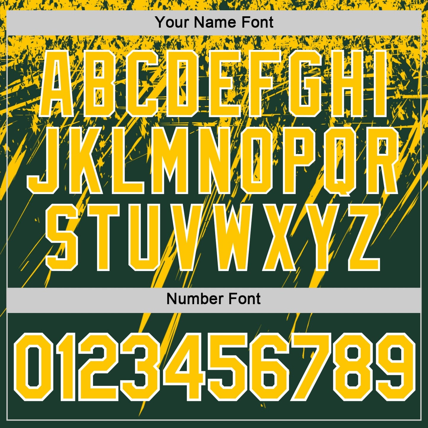 Custom Green Yellow-White Distressed Scratch Brush Stroke Performance T-Shirt view 4