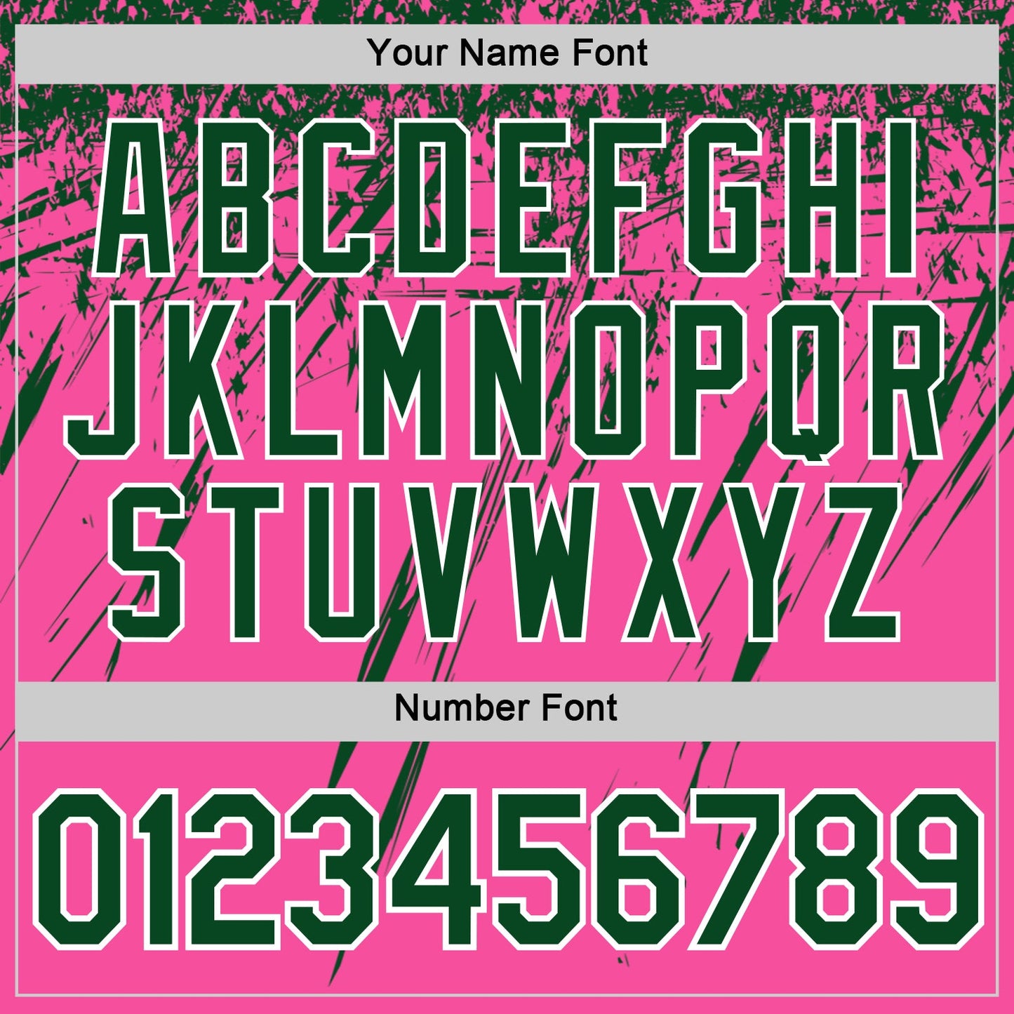 Custom Pink Green-White Distressed Scratch Brush Stroke Performance T-Shirt view 4