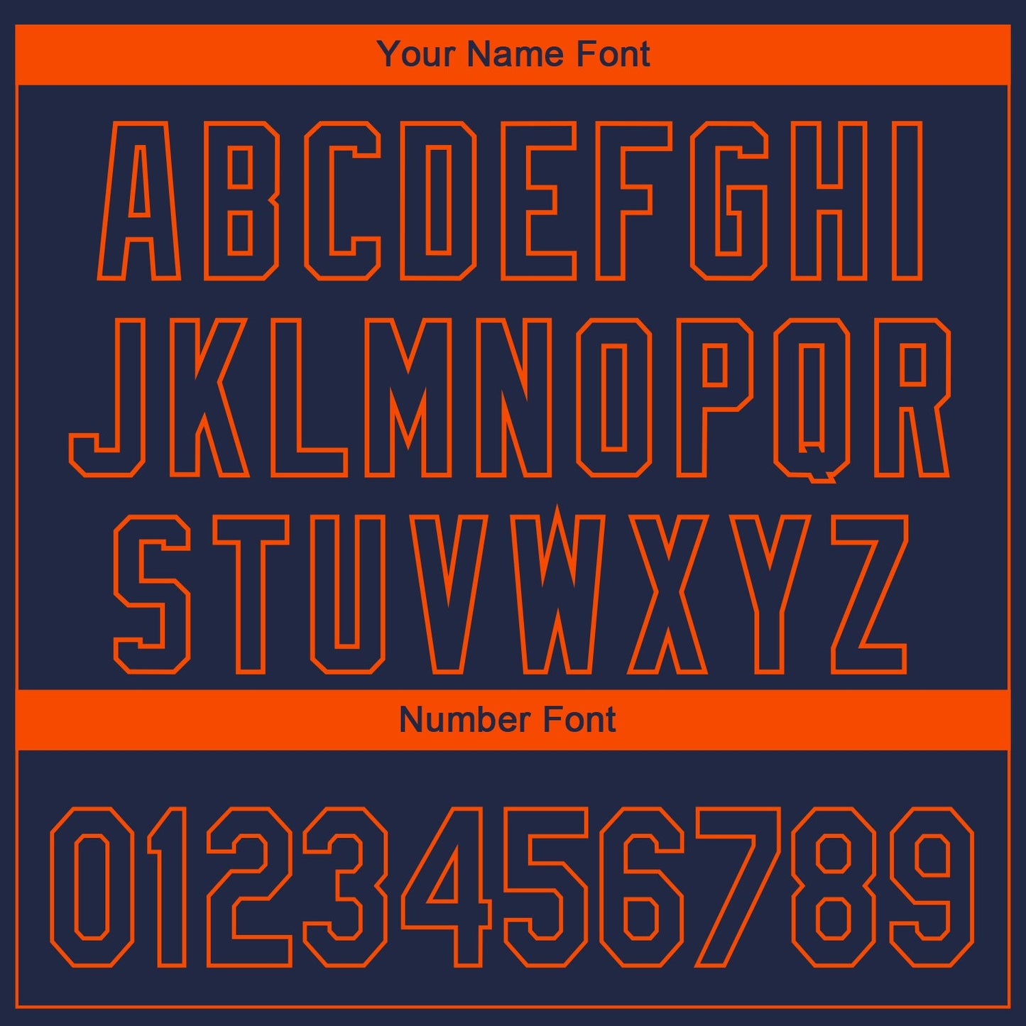 Custom Navy Orange 3D Chicago City Edition Fade Fashion Authentic Baseball Jersey view 5