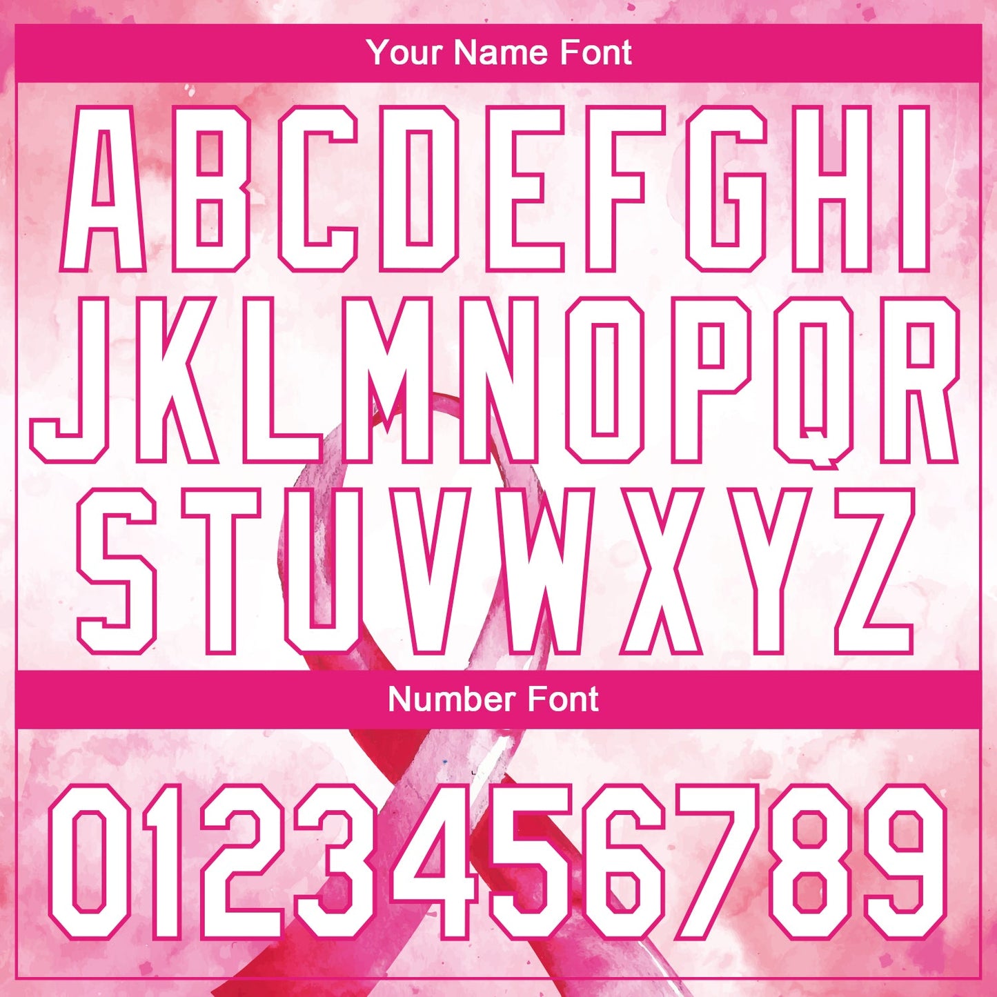 Custom Pink White-Hot Pink 3D Pink Ribbon Breast Cancer Awareness Month Women Health Care Support Authentic Baseball Jersey view 5