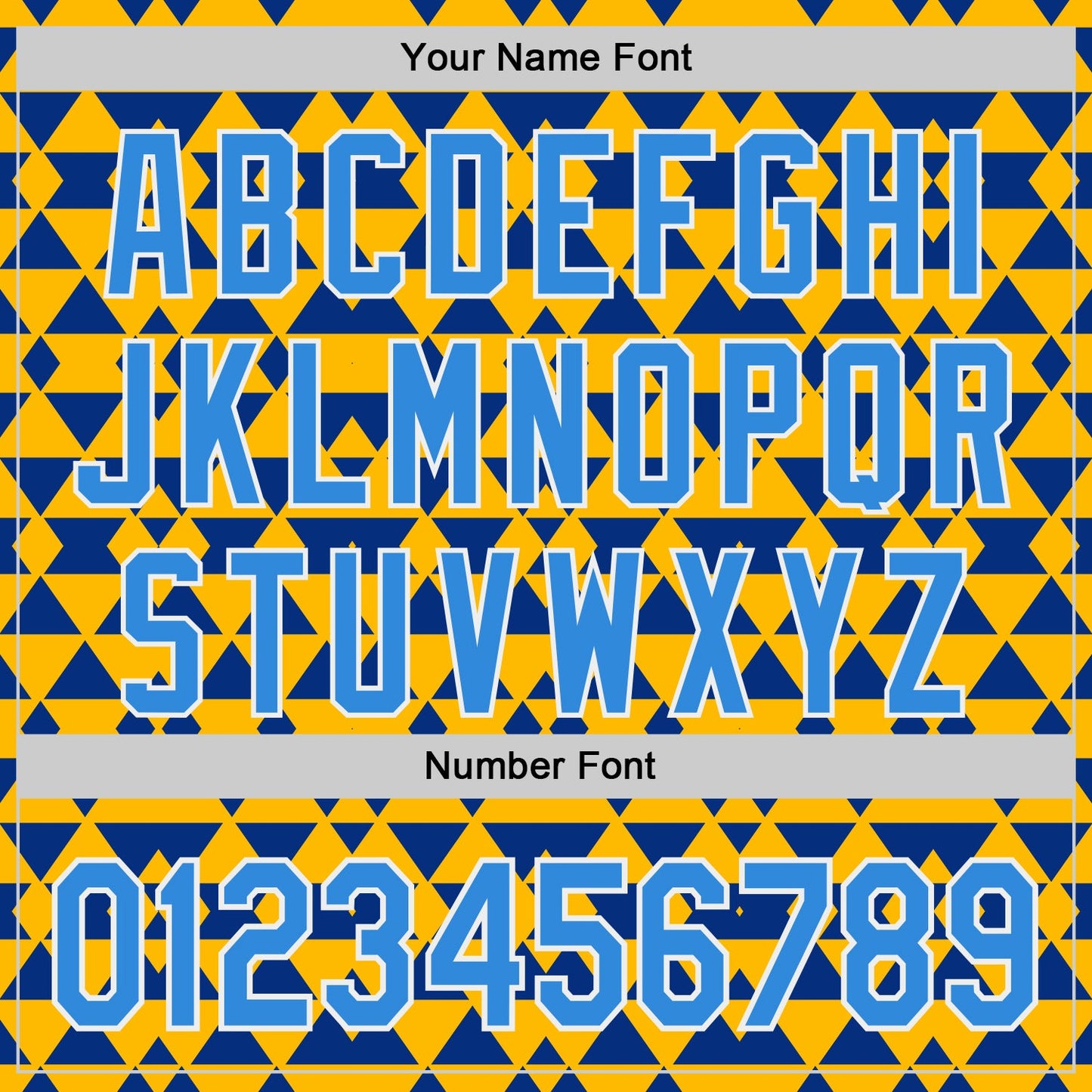 Custom Gold Electric Blue Royal-White Geometric Diamond Grid Rhombus Authentic Baseball Jersey view 5