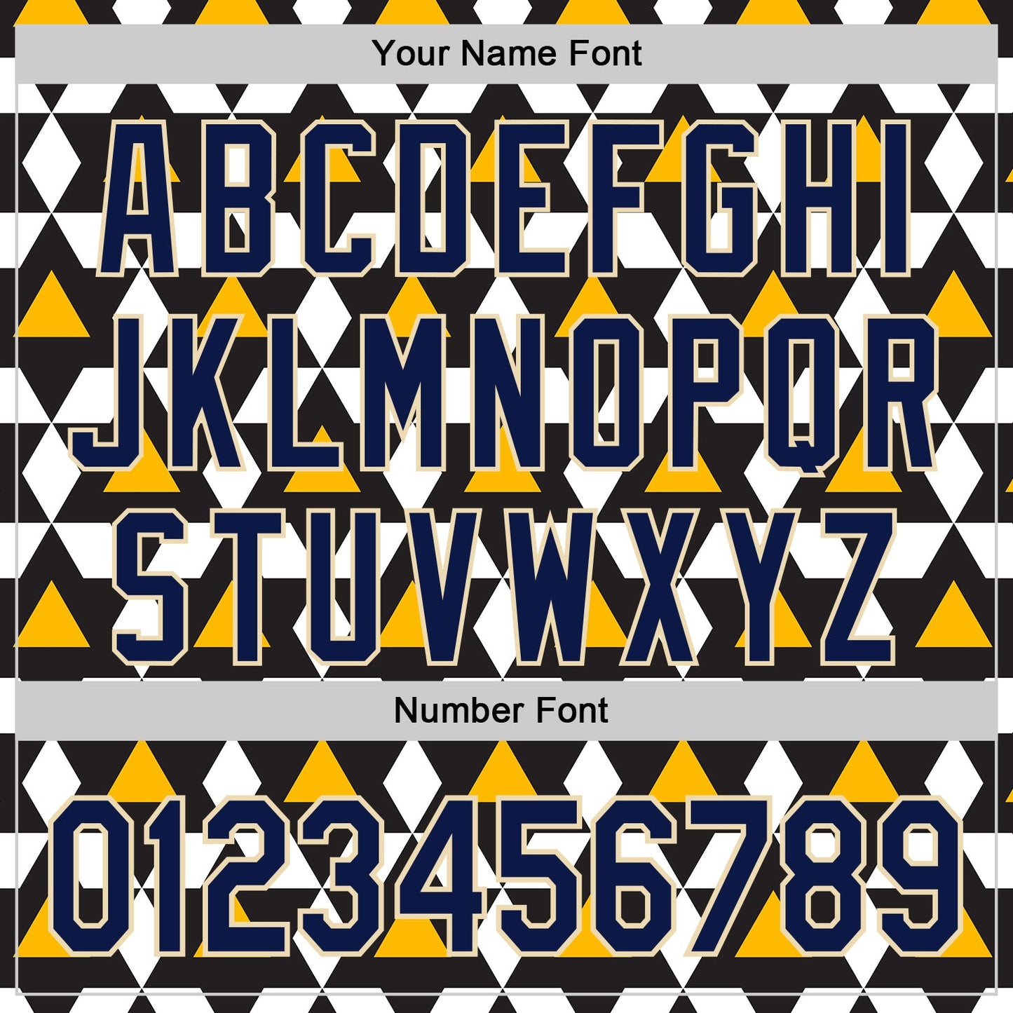 Custom Black Navy White Gold-Cream Geometric Diamond Grid Rhombus Authentic Baseball Jersey view 5