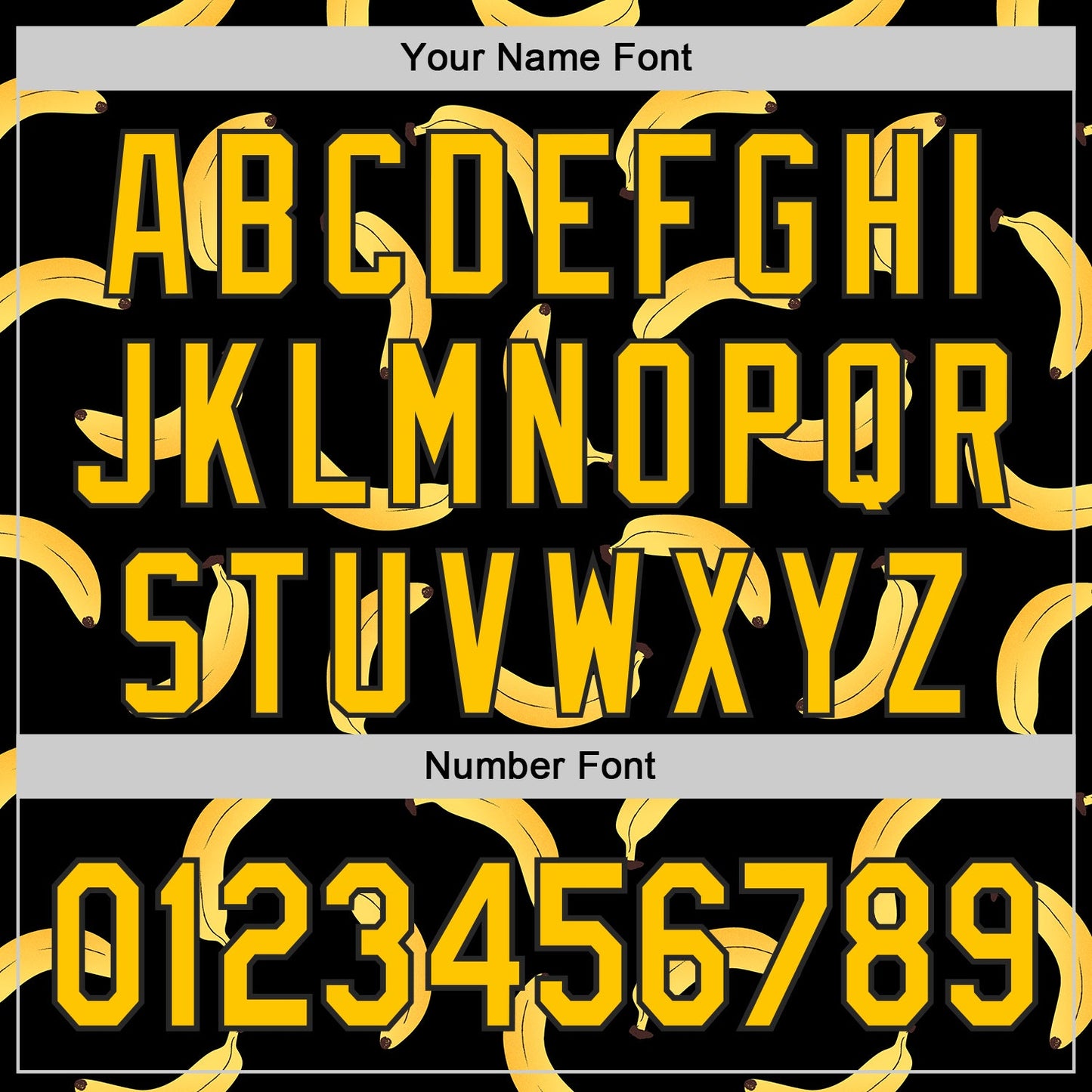 Custom Black-Yellow Foodie Banana Authentic Baseball Jersey view 5