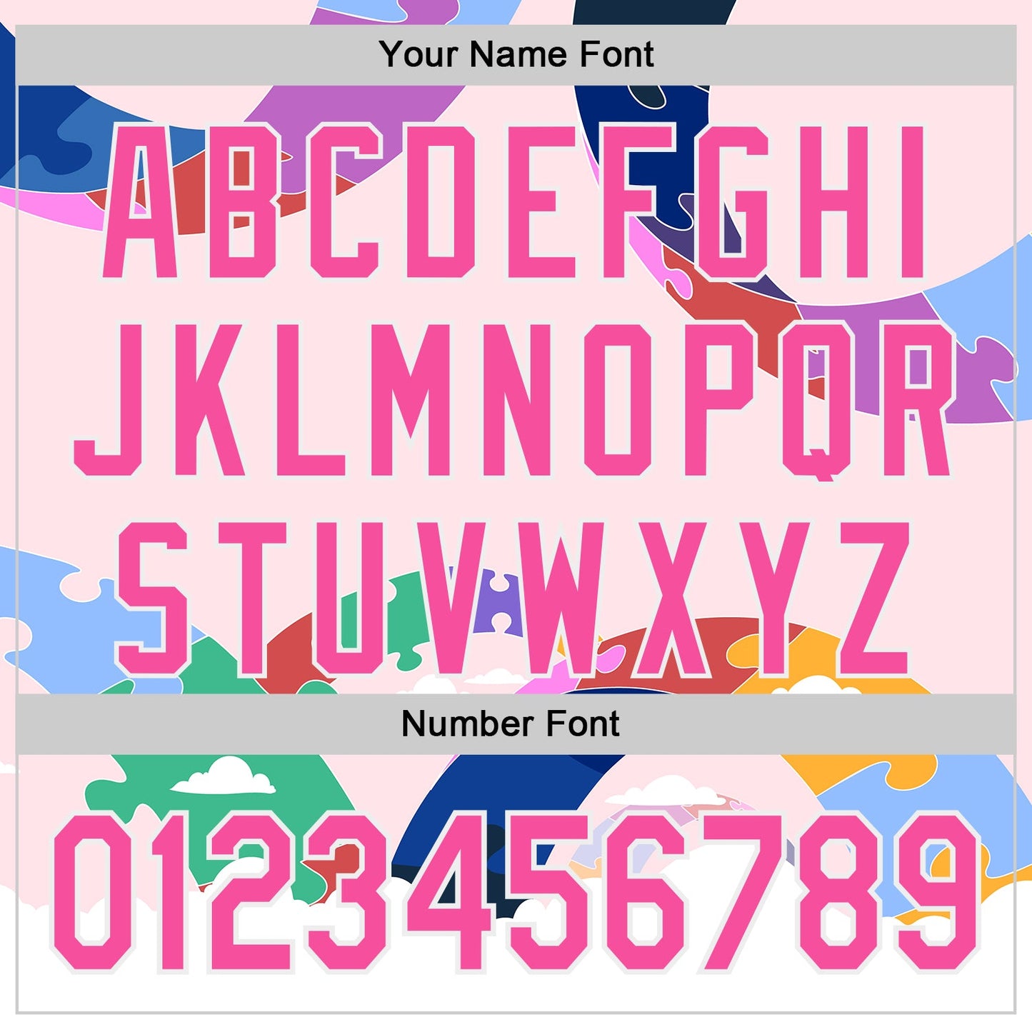 Custom Pink-White Autism Awareness Support Puzzle Infinity Authentic Baseball Jersey view 5