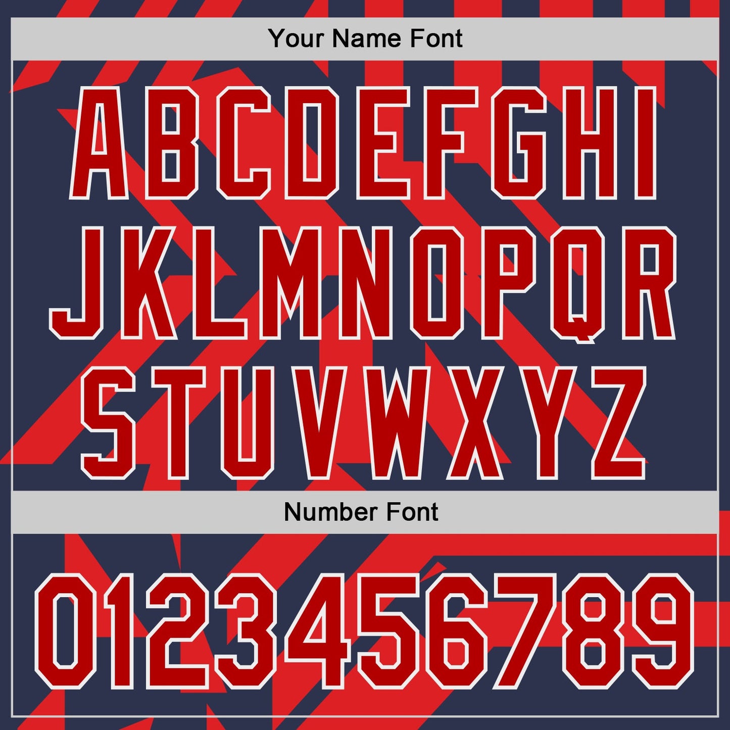 Custom Navy Red-White USA Style Authentic Baseball Jersey view 5