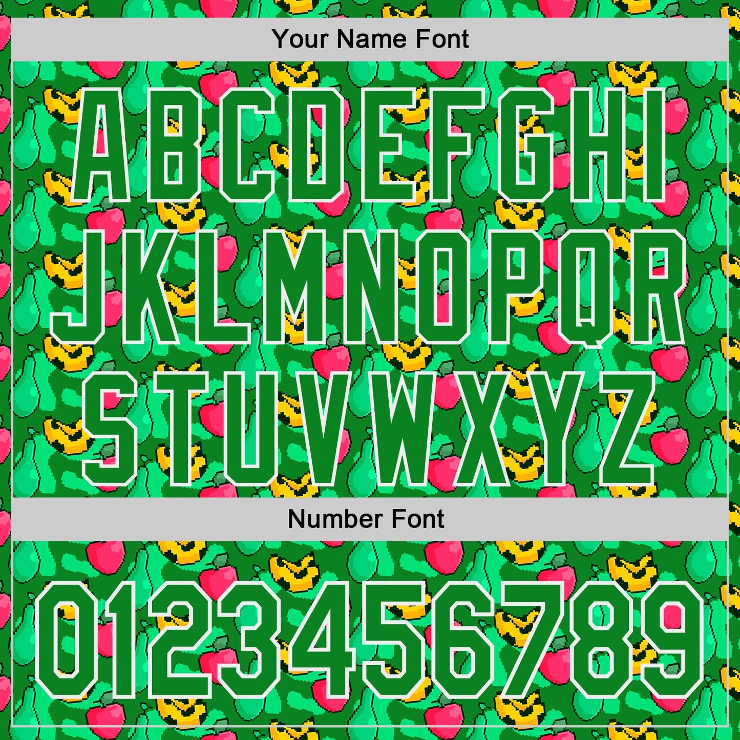 Custom Grass Green-White Psychedelic Trippy Fruit Authentic Baseball Jersey view 5