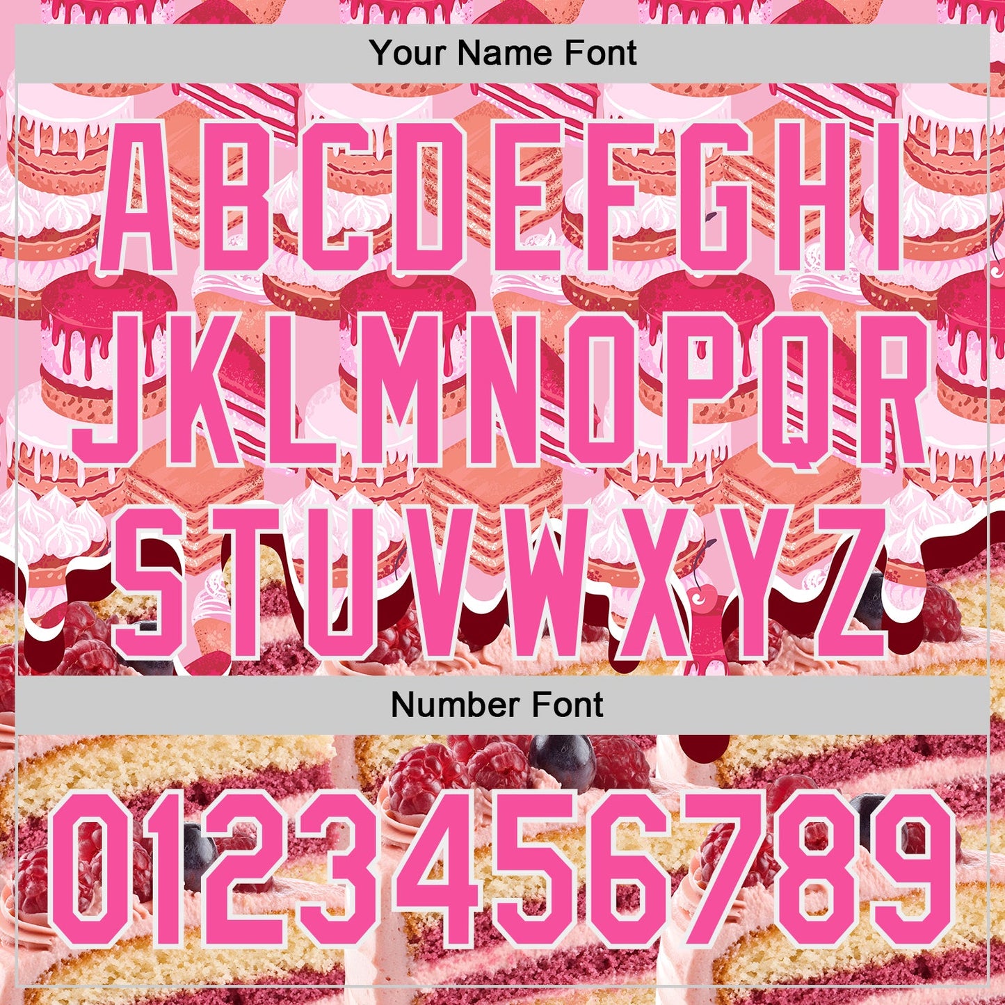 Custom Pink-White Ice Cream Cake Foodie Dessert Authentic Baseball Jersey view 5