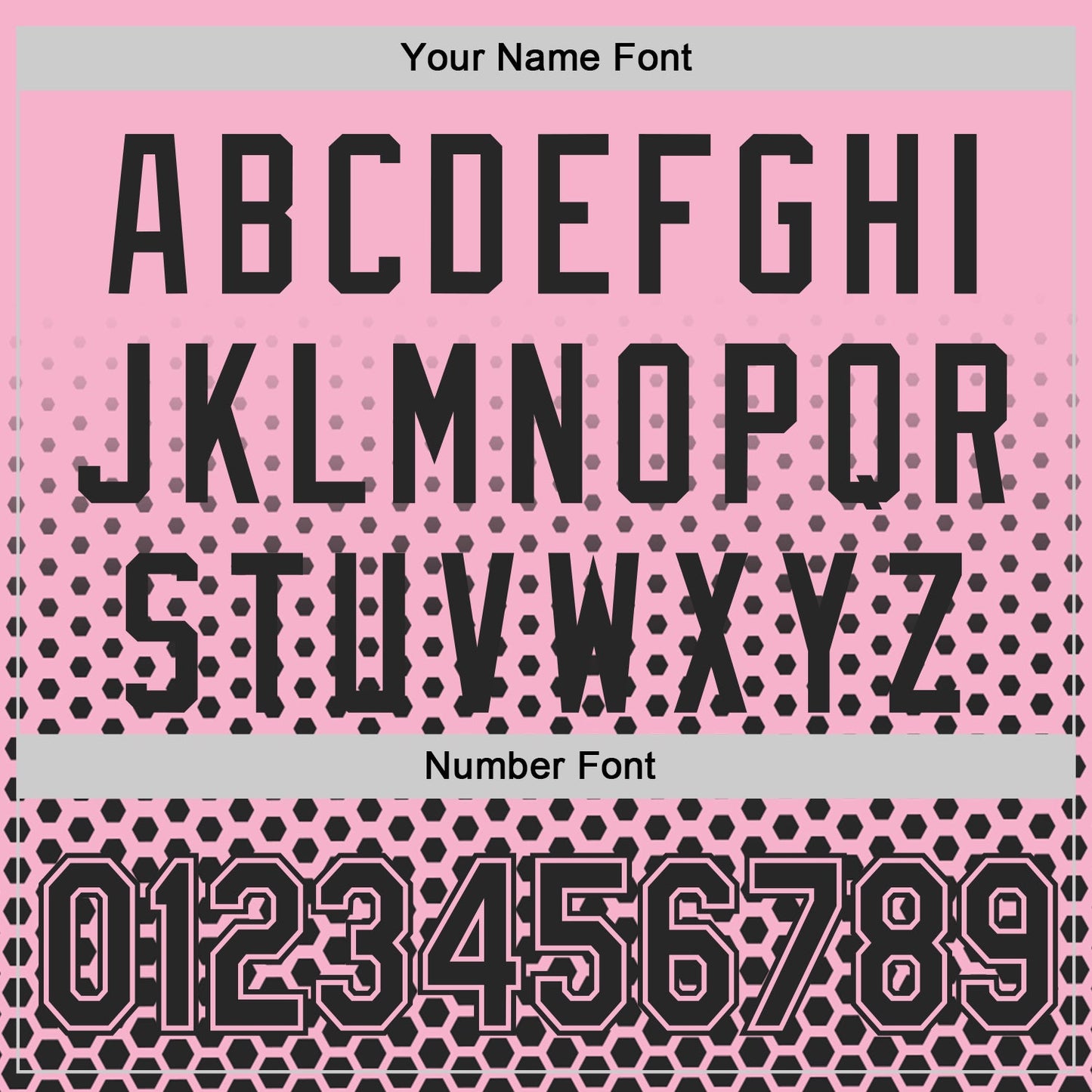 Custom Light Pink-Black Geometric Hexagonal Dot Gradient Authentic Baseball Jersey view 5
