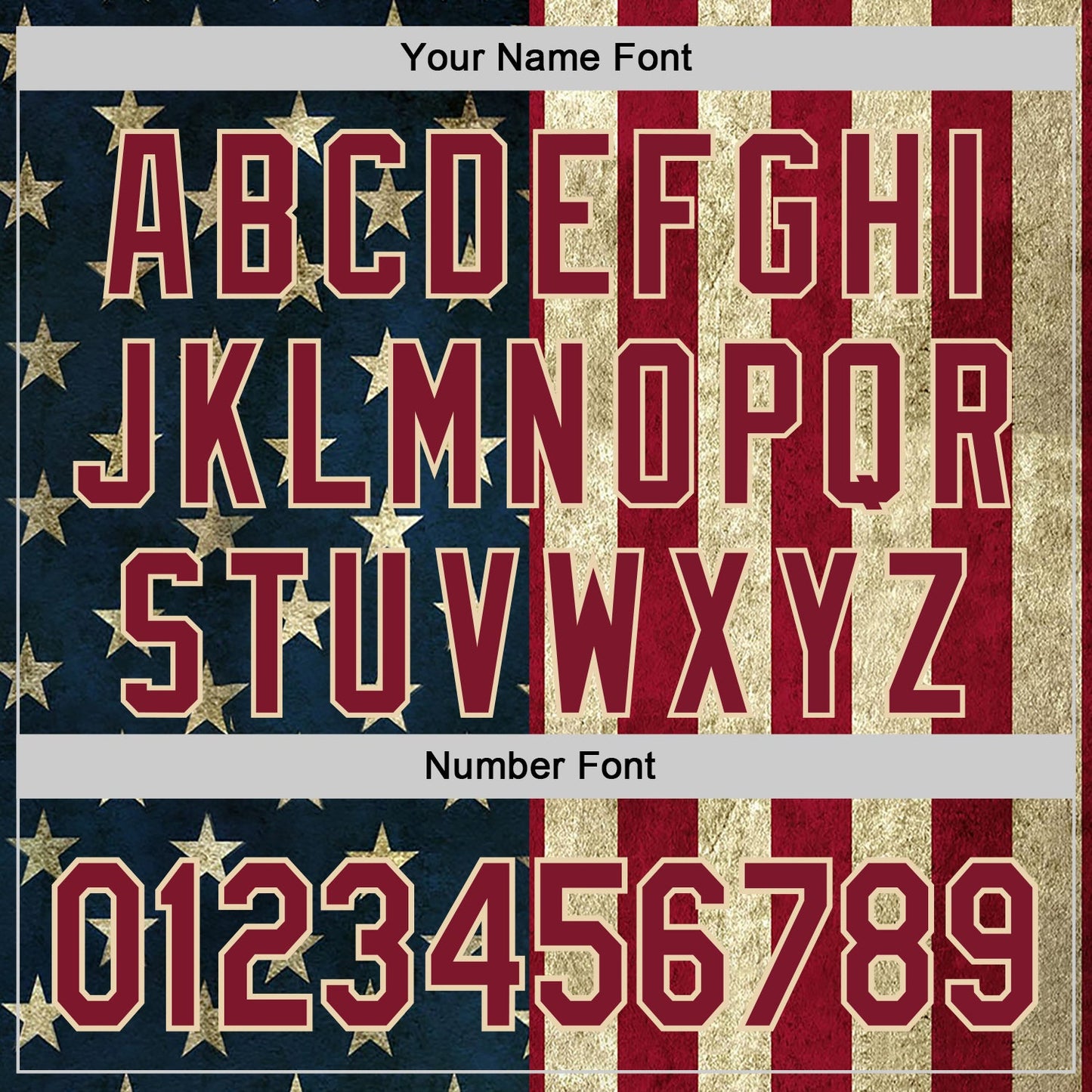 Custom Navy Crimson-City Cream Vintage USA Flag Patriotic Split Stars and Stripes Authentic Baseball Jersey view 5