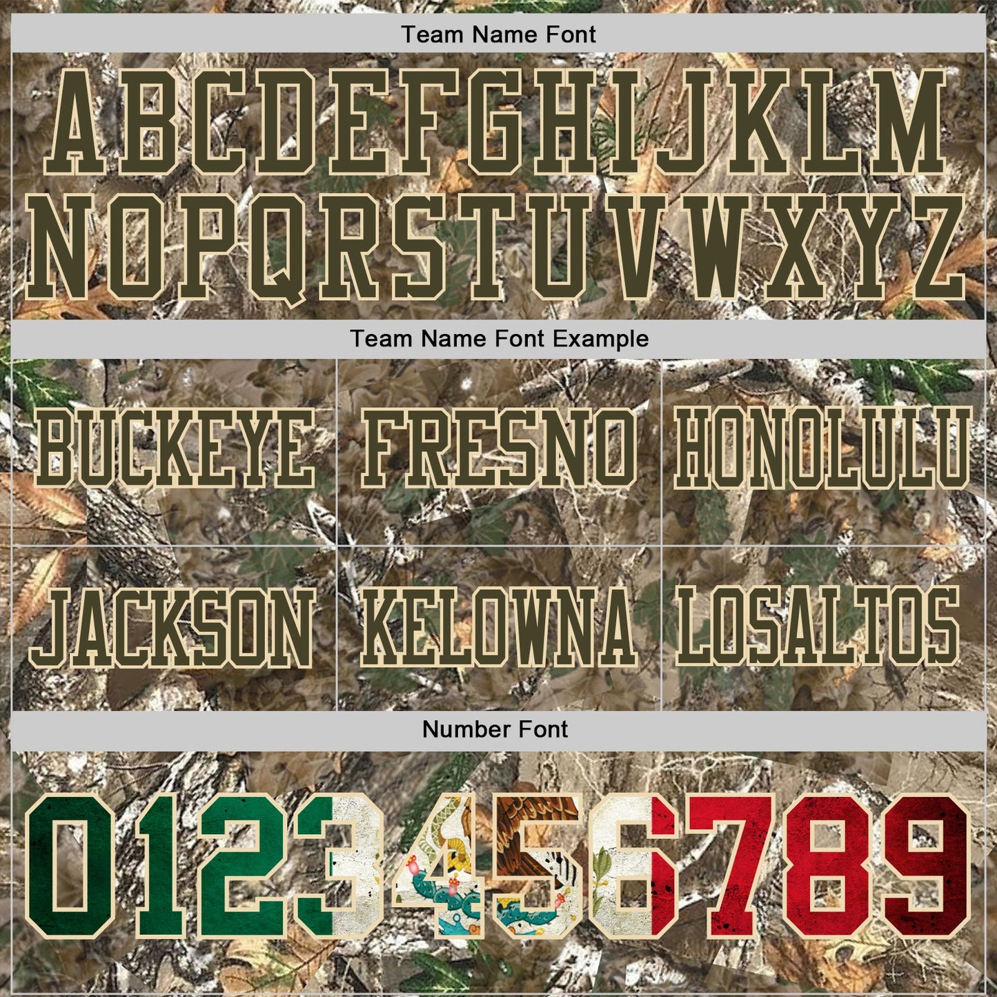 Custom Camo Vintage Mexican Flag Cream-Olive Authentic Woodland Camouflage Salute To Service 7V7 Flag Football Jersey view 3