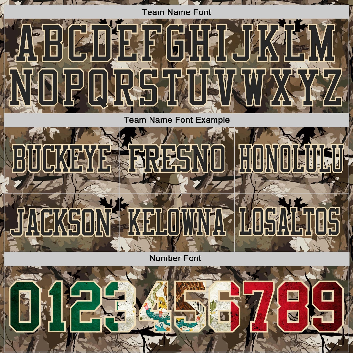 Custom Camo Vintage Mexican Flag Cream Black-Olive Authentic Woodland Camouflage Salute To Service 7V7 Flag Football Jersey view 3