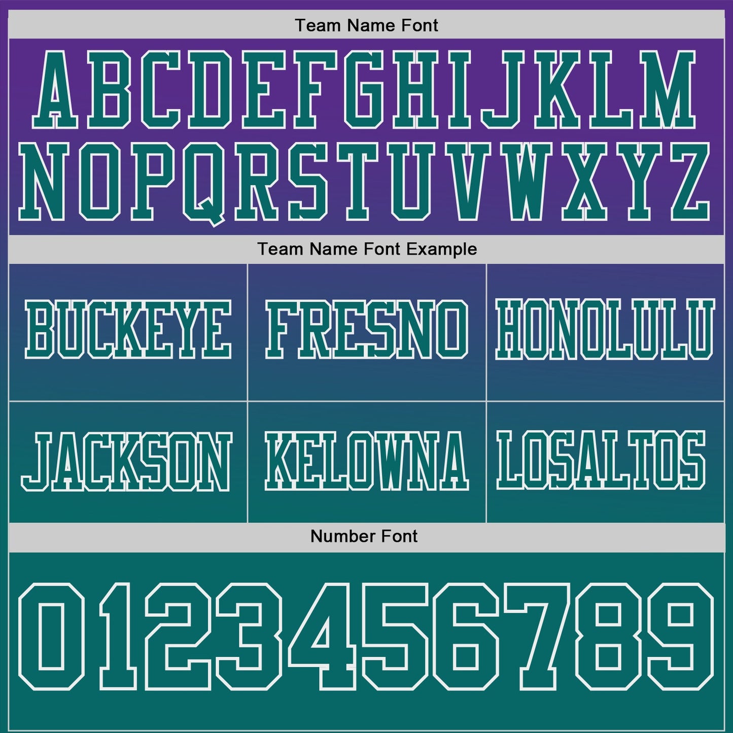 Custom Purple Teal-White Authentic Star Gradient 7V7 Flag Football Jersey view 3