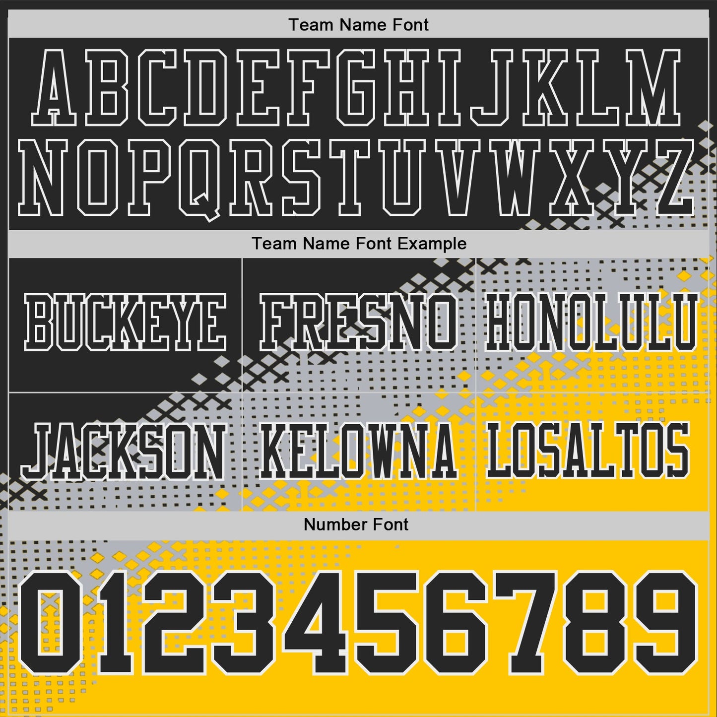 Custom Black Gray Yellow-White Authentic Geometric Gradient 7V7 Flag Football Jersey view 3