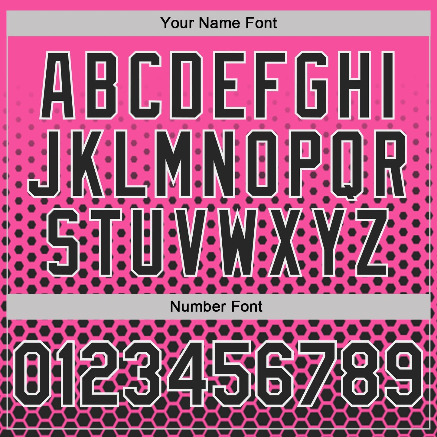 Custom Pink Black-White Geometric Hexagonal Dot Gradient Performance T-Shirt view 4