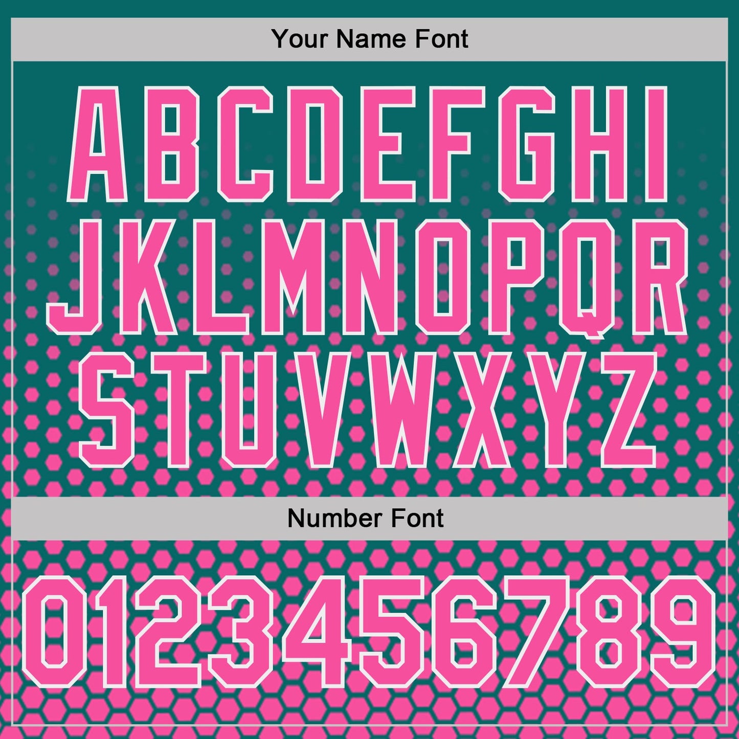 Custom Teal Pink-White Geometric Hexagonal Dot Gradient Performance T-Shirt view 4