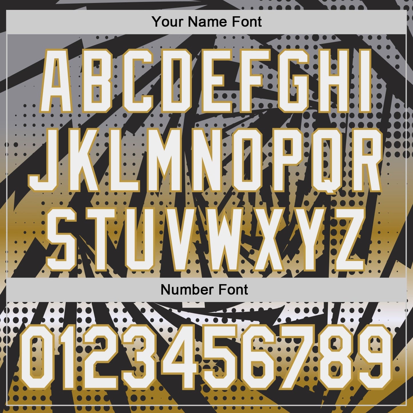 Custom Black White-Old Gold Lightning Gradient Dot Authentic Baseball Jersey view 5