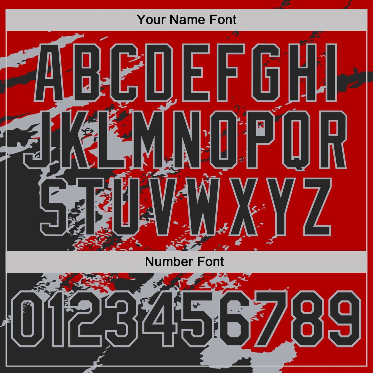 Custom Red Black-Gray Brush Stroke Shatter Splatter Performance T-Shirt view 4