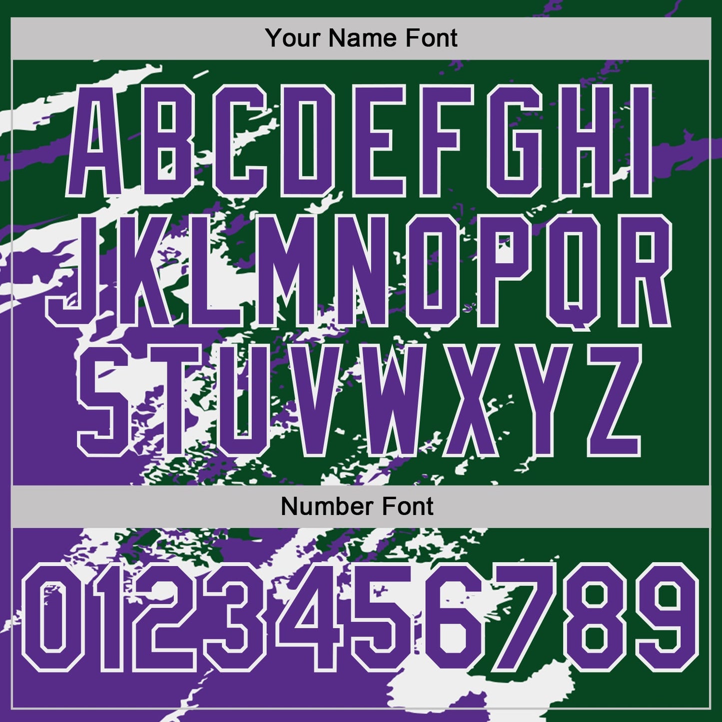 Custom Green Purple-White Brush Stroke Shatter Splatter Performance T-Shirt view 4