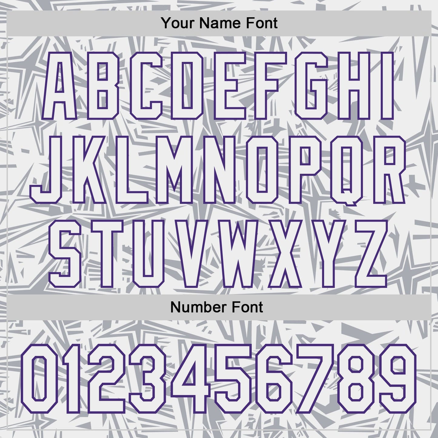 Custom White Gray-Purple Geometric Cyber Starburst Authentic Baseball Jersey view 5