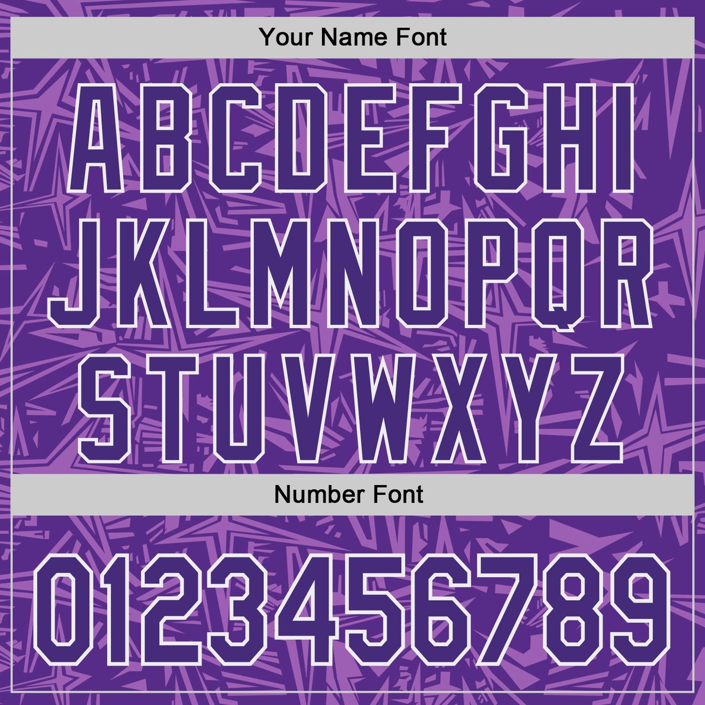 Custom Purple Medium Purple-White Geometric Cyber Starburst Authentic Baseball Jersey view 5
