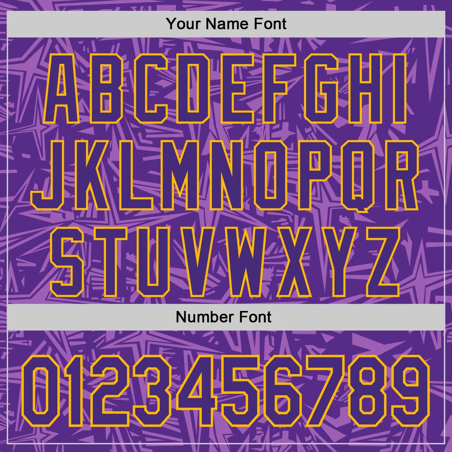 Custom Purple Medium Purple-Gold Geometric Cyber Starburst Authentic Baseball Jersey view 5