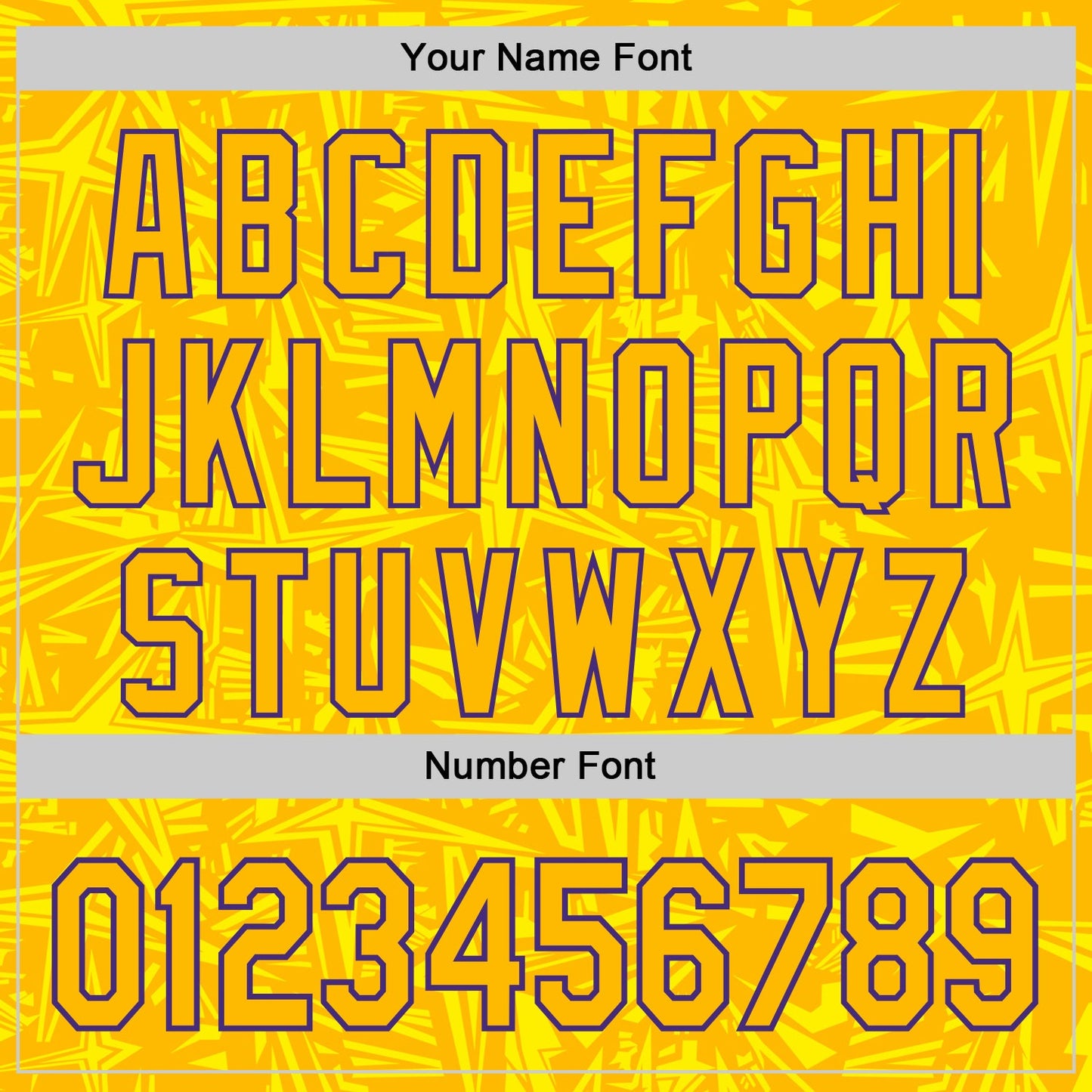 Custom Gold Light Yellow-Purple Geometric Cyber Starburst Authentic Baseball Jersey view 5
