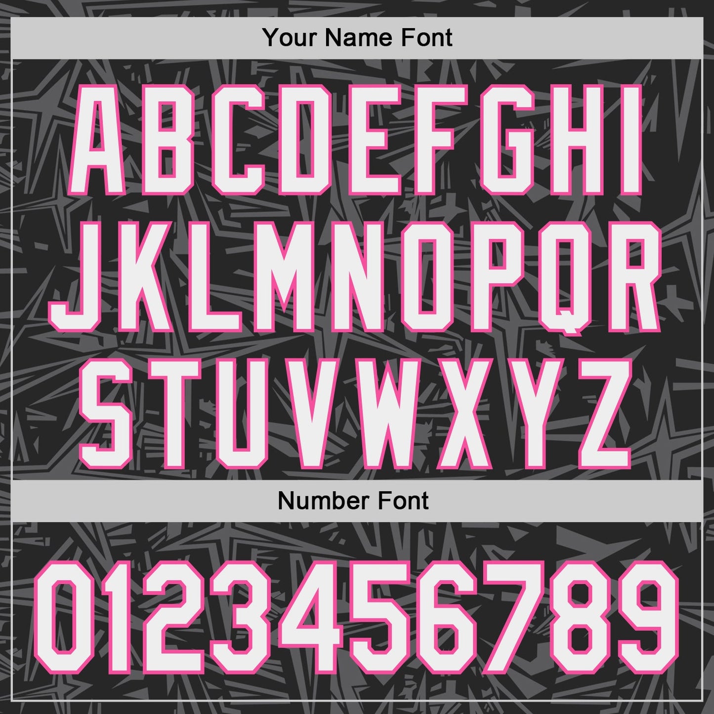 Custom Black White Steel Gray-Pink Geometric Cyber Starburst Authentic Baseball Jersey view 5