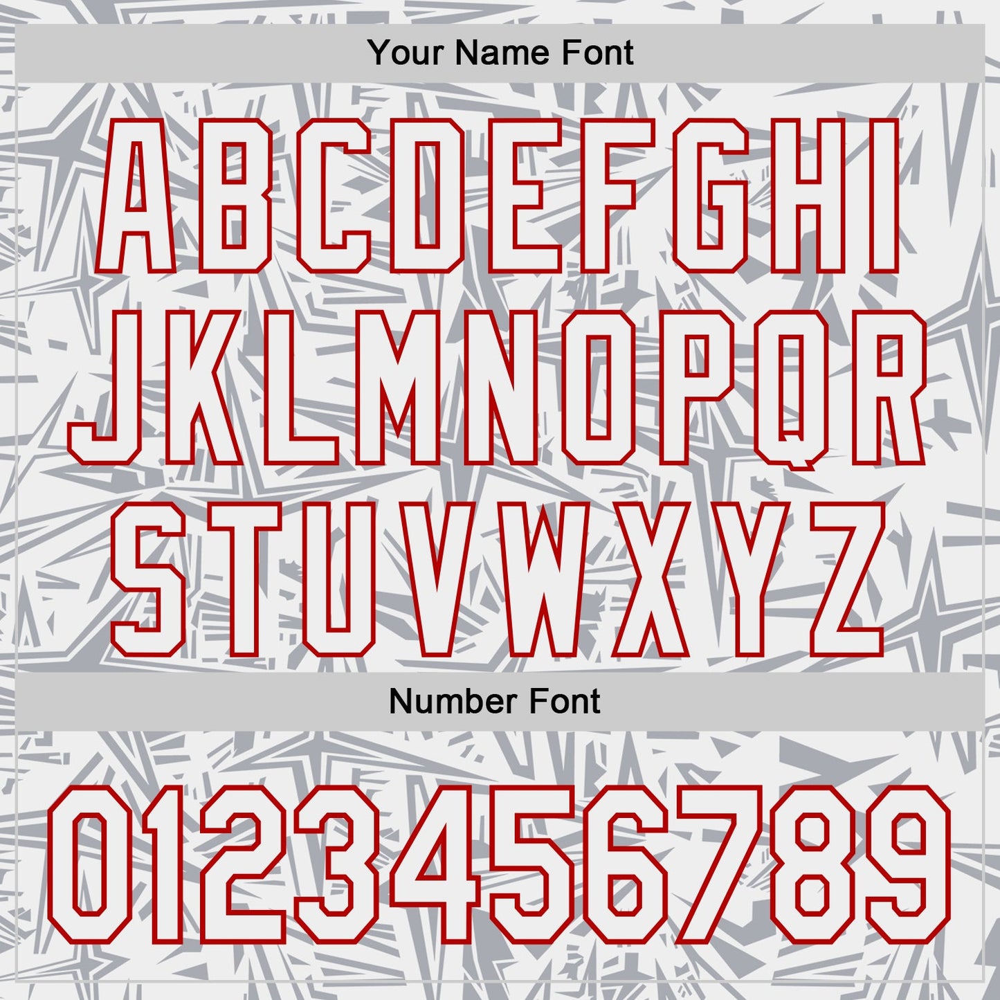 Custom White Gray-Red Geometric Cyber Starburst Authentic Baseball Jersey view 5