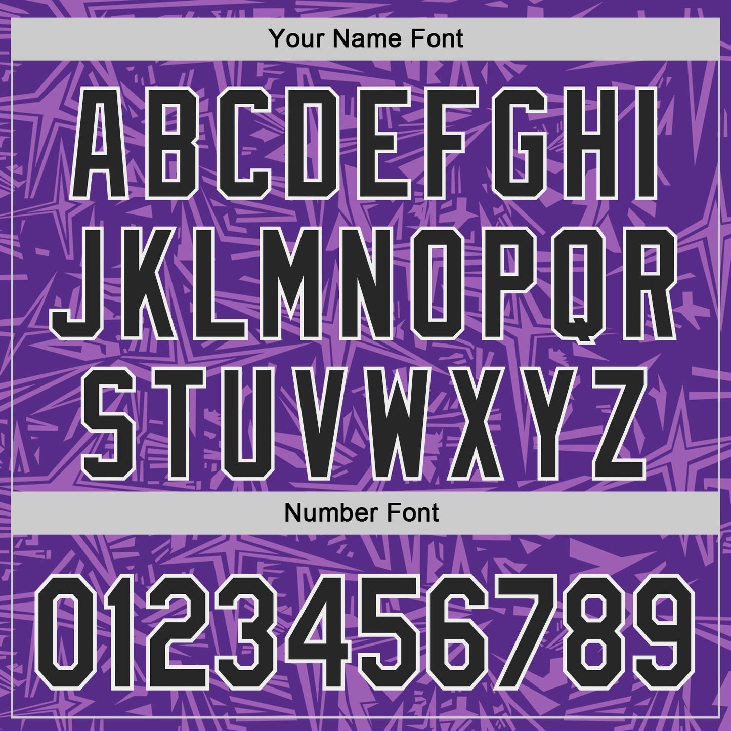 Custom Purple Black Medium Purple-White Geometric Cyber Starburst Authentic Baseball Jersey view 5