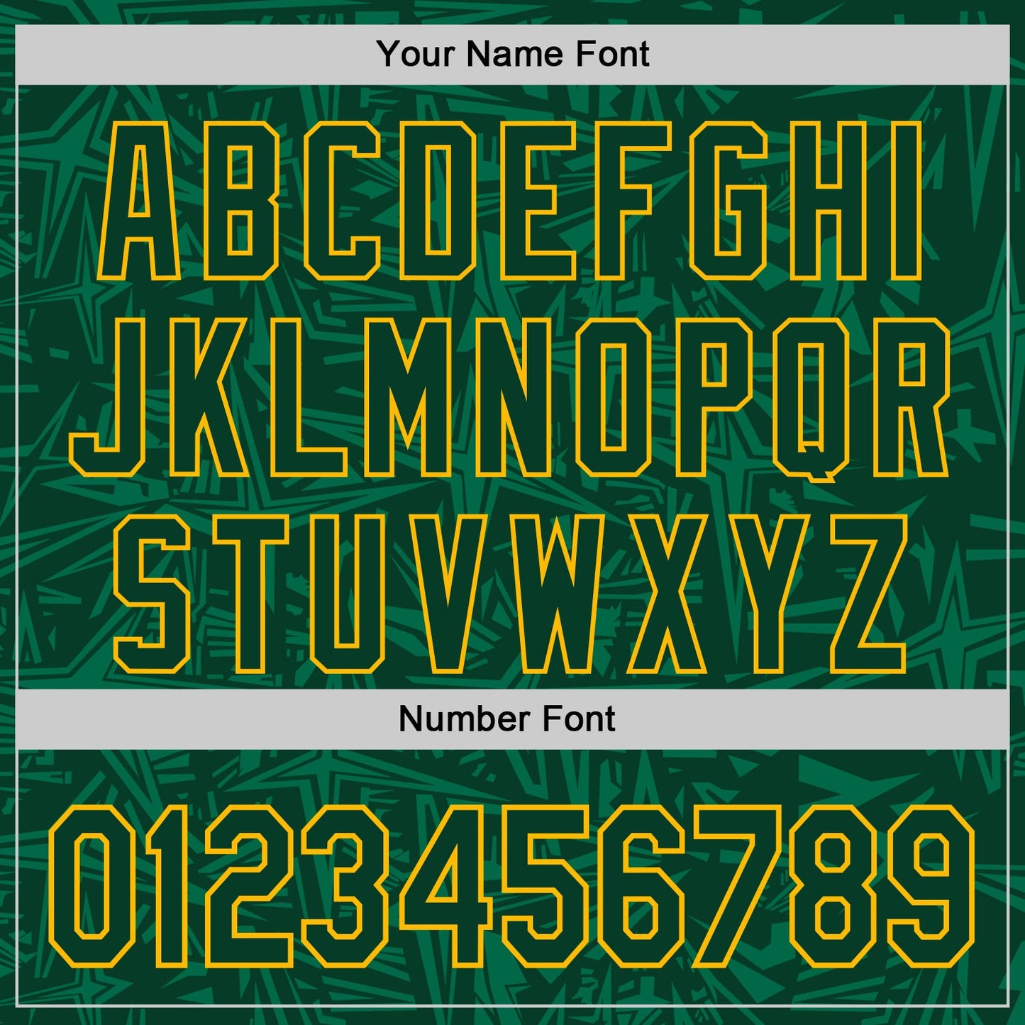 Custom Green-Gold Geometric Cyber Starburst Authentic Baseball Jersey view 5