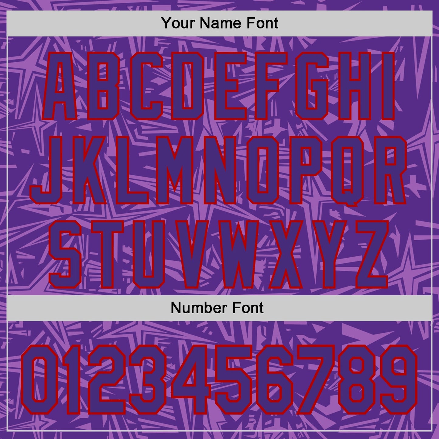 Custom Purple Medium Purple-Red Geometric Cyber Starburst Authentic Baseball Jersey view 5