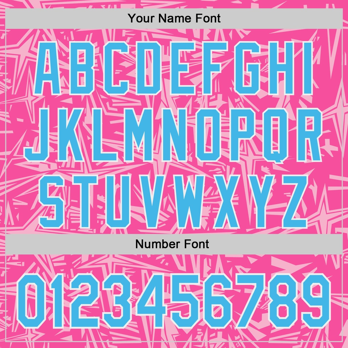 Custom Pink Sky Blue Light Pink-White Geometric Cyber Starburst Authentic Baseball Jersey view 5