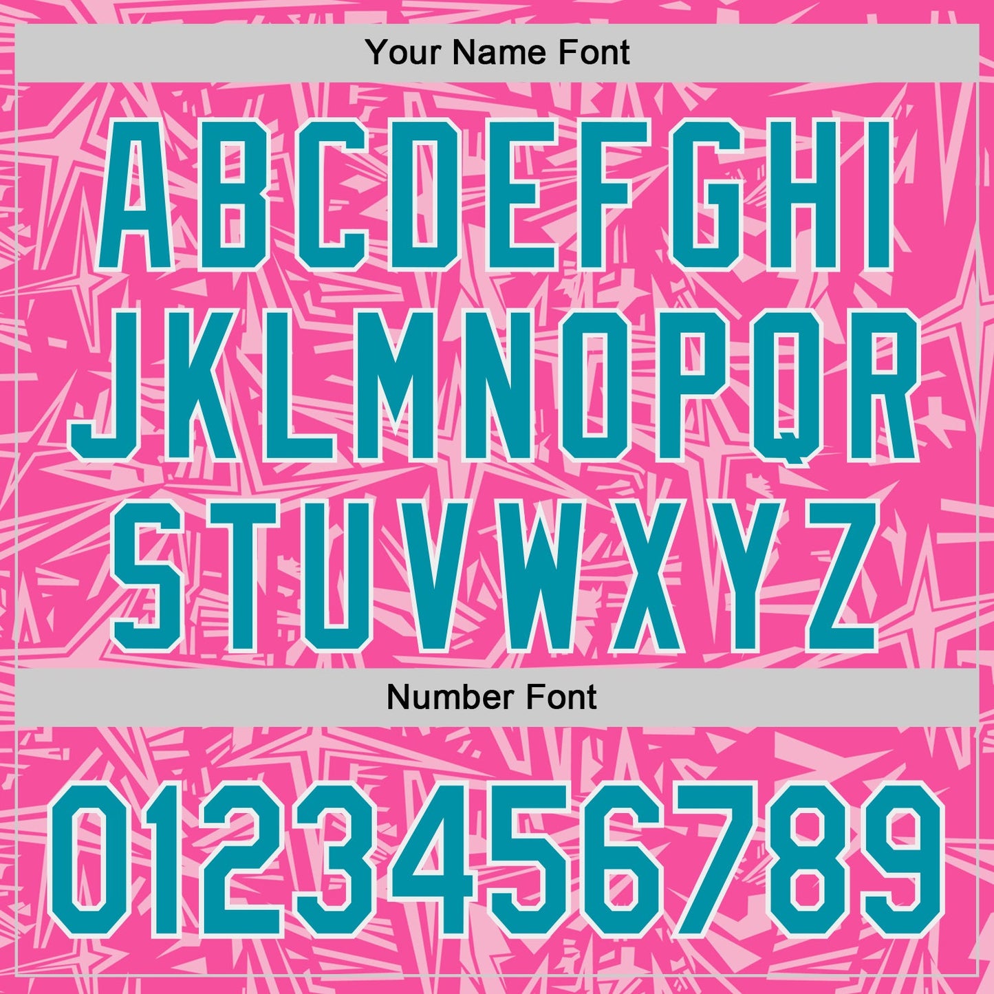Custom Pink Teal Light Pink-White Geometric Cyber Starburst Authentic Baseball Jersey view 5