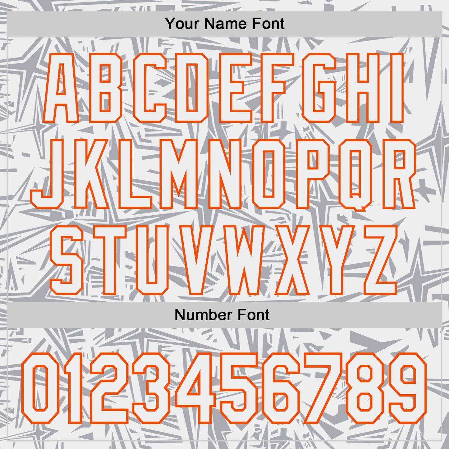Custom White Gray-Orange Geometric Cyber Starburst Authentic Baseball Jersey view 5