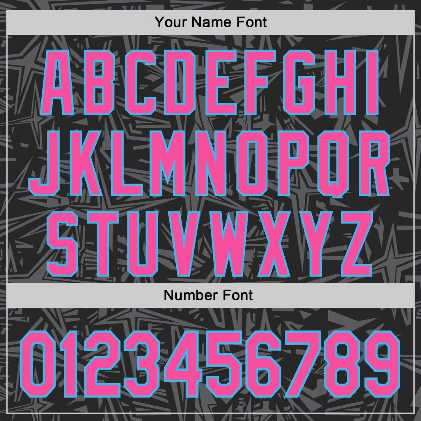 Custom Black Pink Steel Gray-Sky Blue Geometric Cyber Starburst Authentic Baseball Jersey view 5