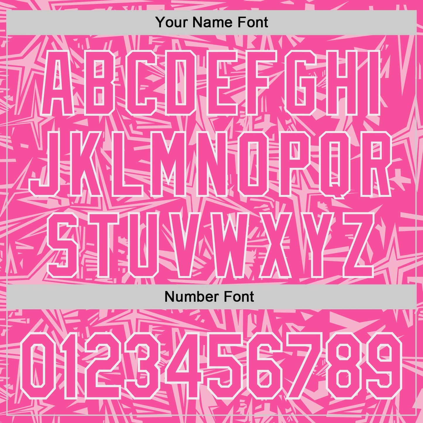 Custom Pink Light Pink-White Geometric Cyber Starburst Authentic Baseball Jersey view 5