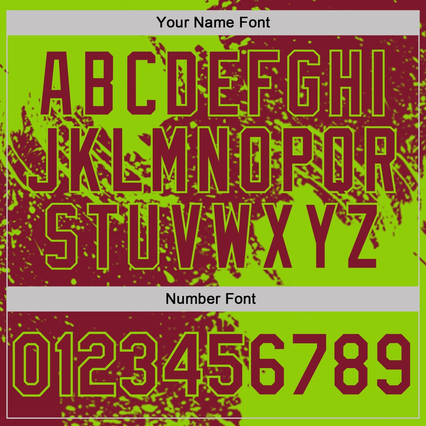 Custom Crimson-Neon Green Abstract Brush Stroke Performance T-Shirt view 4