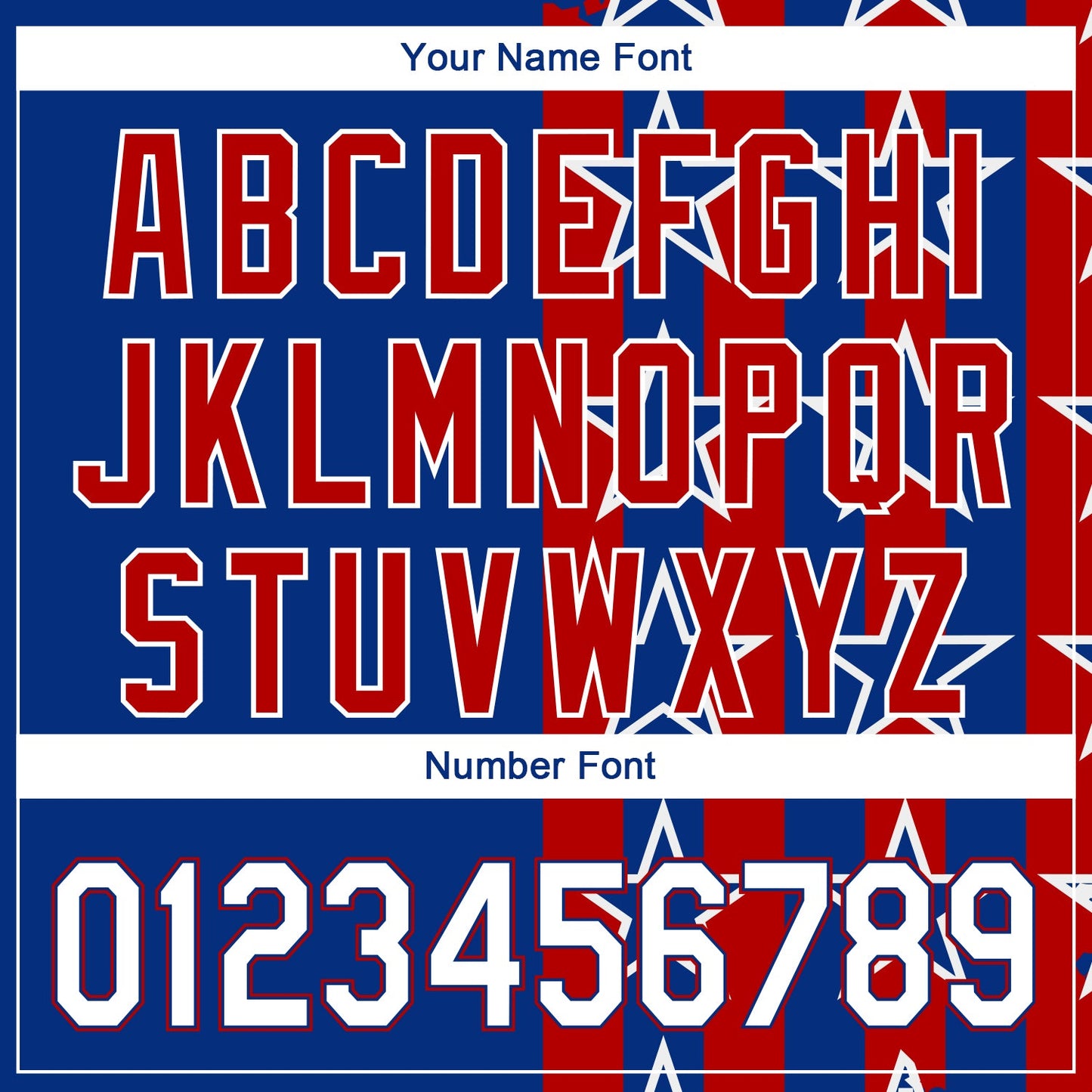 Custom Royal White Red 3D American Flag Authentic Baseball Jersey view 5