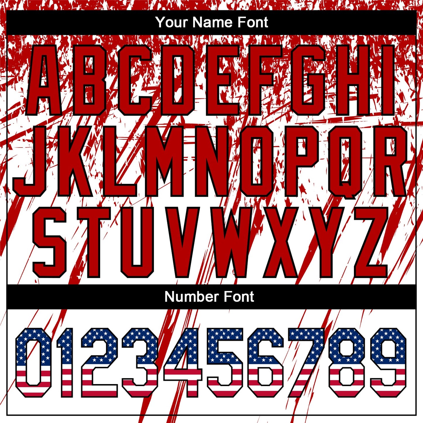 Custom White USA Flag Royal Red-Black 3D Authentic Baseball Jersey view 5