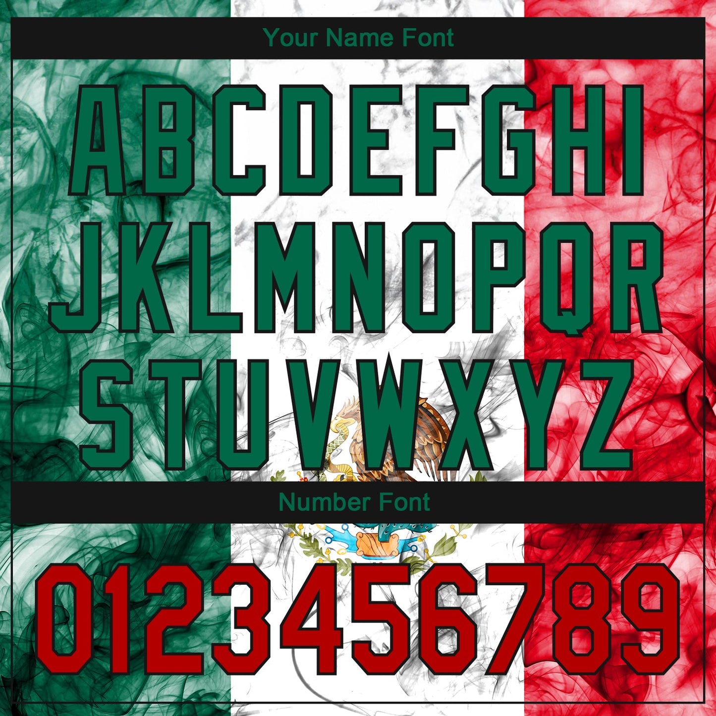 Custom White Red Kelly Green-Black 3D Mexican Flag Authentic Baseball Jersey view 5