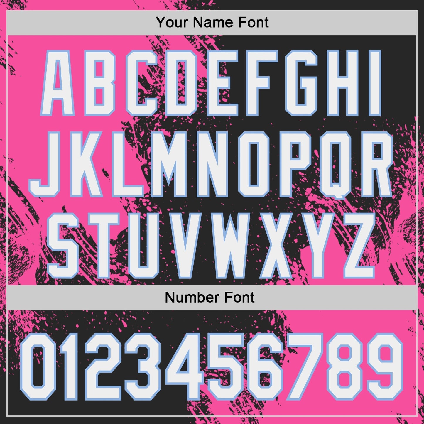 Custom Black White Pink-Light Blue Abstract Brush Stroke Authentic Baseball Jersey view 5