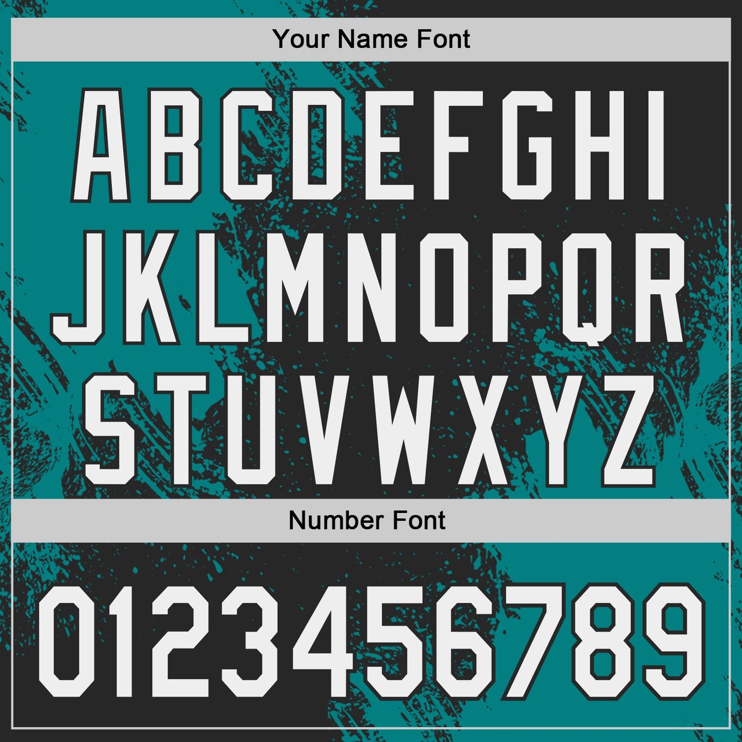 Custom Black White-Teal Abstract Brush Stroke Authentic Baseball Jersey view 5