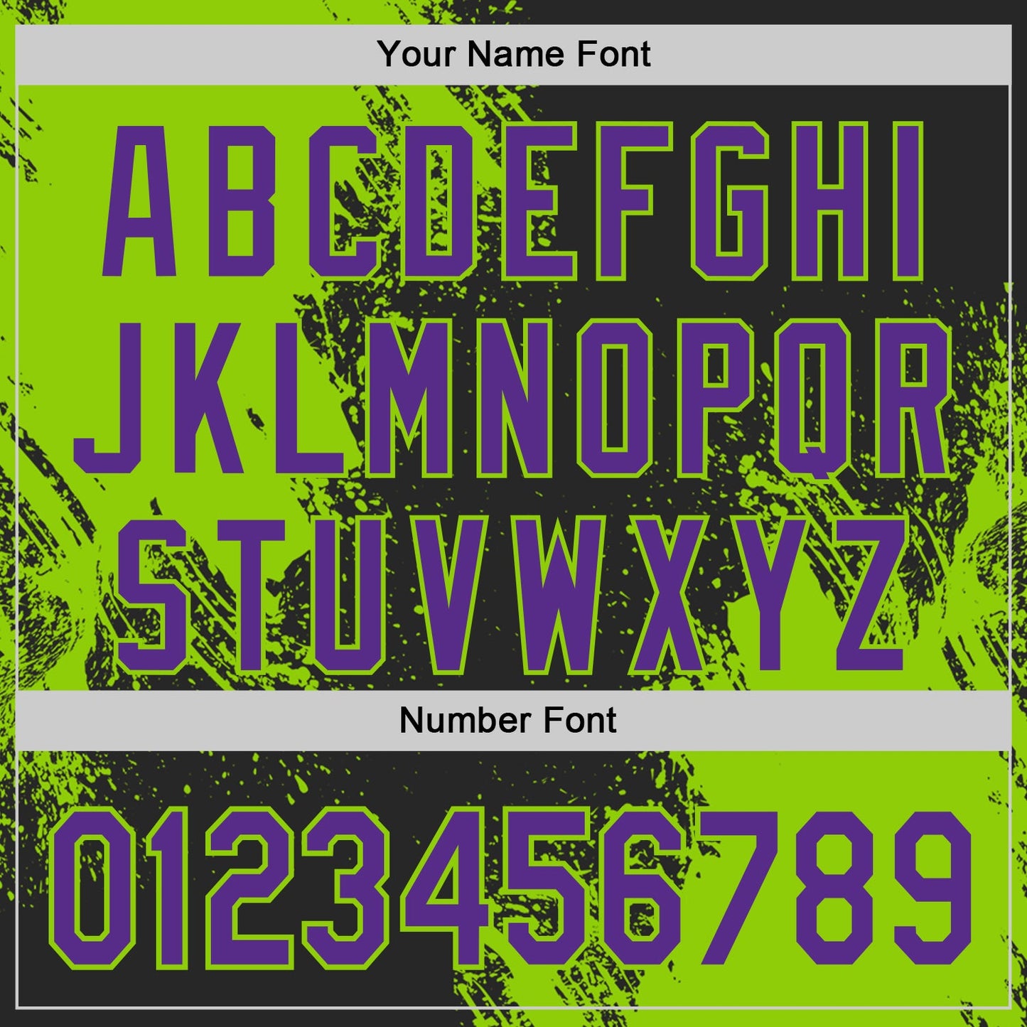Custom Black Purple-Neon Green Abstract Brush Stroke Authentic Baseball Jersey view 5